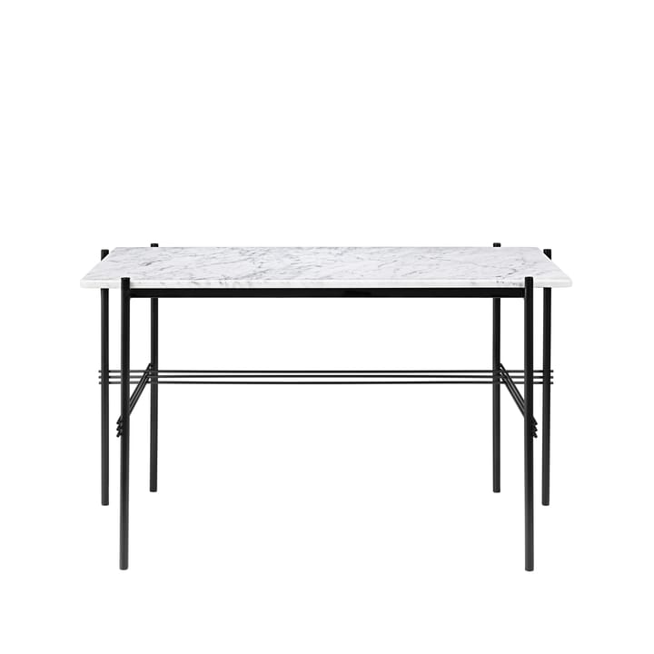 Escritorio TS Desk - Marble white, acero lacado negro - GUBI