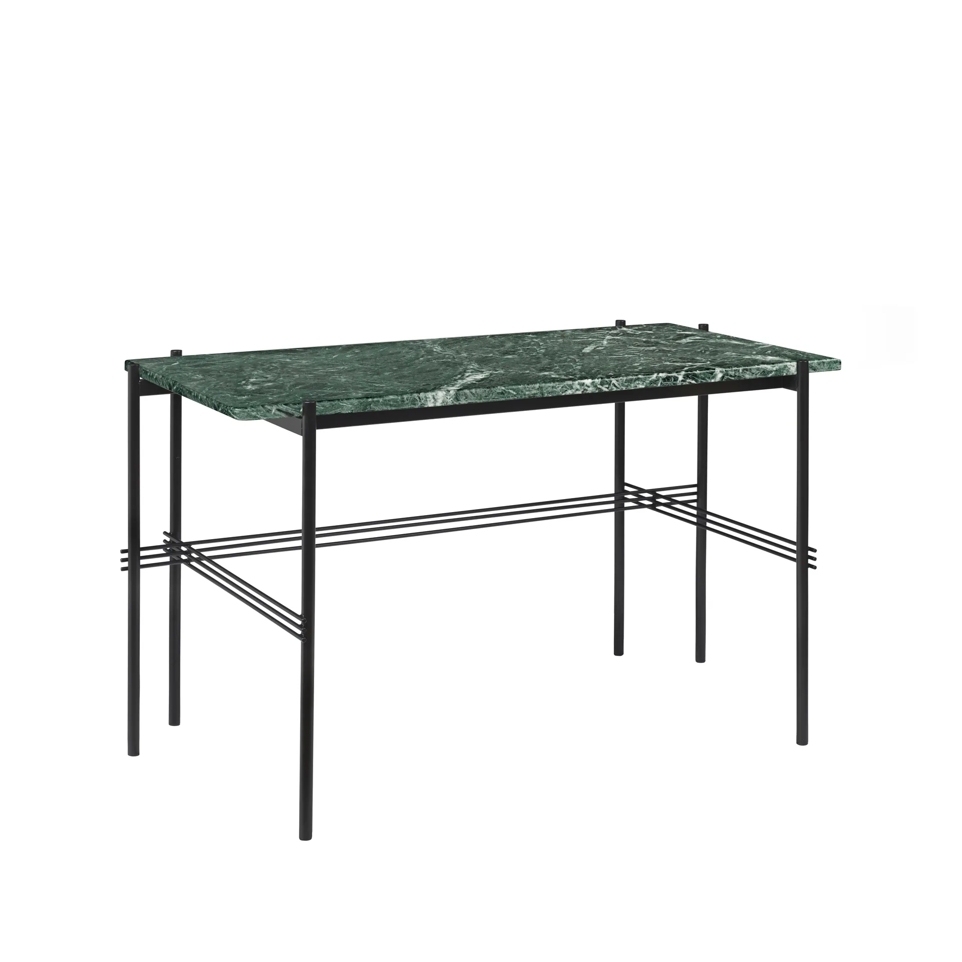 Escritorio TS Desk, Verde mármol-acero lacado negro GUBI