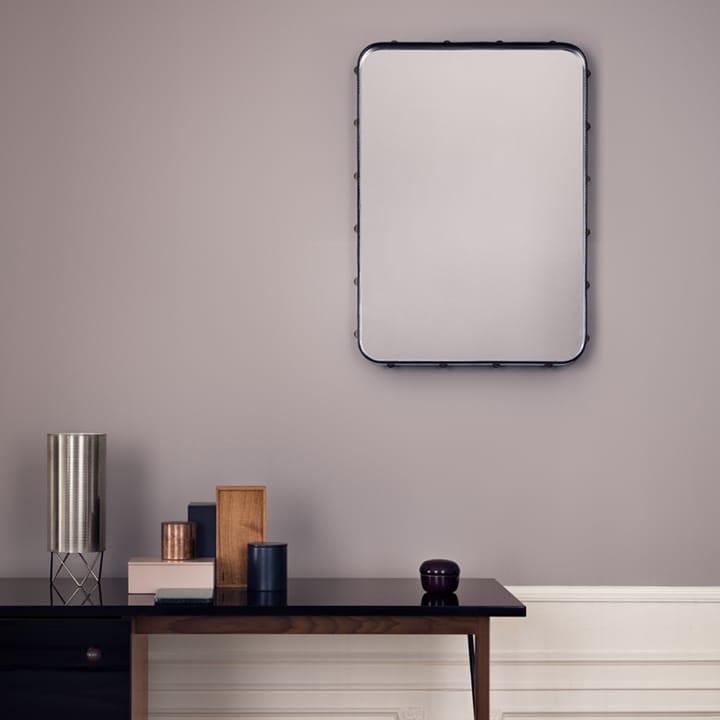 Espejo Adnet Rectangulaire, Black, large GUBI