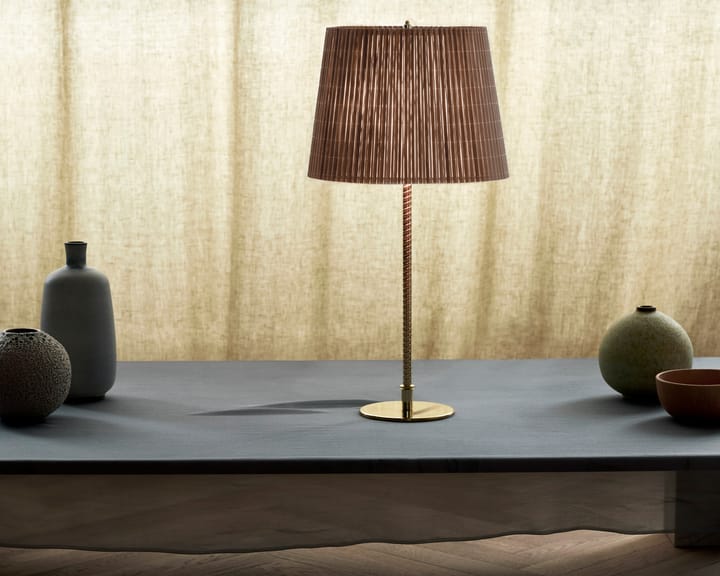 Lámpara de mesa 9205, Bambú-latón GUBI