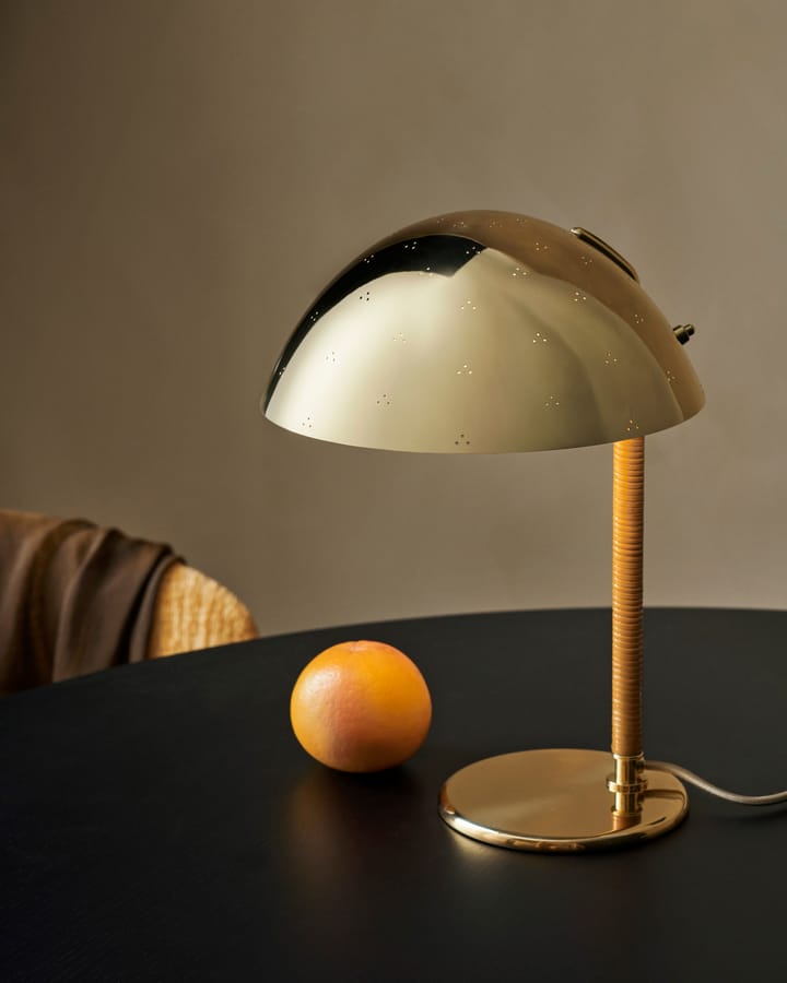 Lámpara de mesa 9209, Latón-ratán GUBI