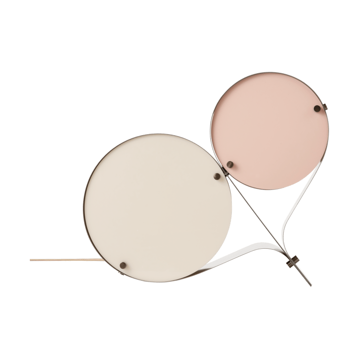 Lámpara de mesa Coppia, Ivory & blush GUBI