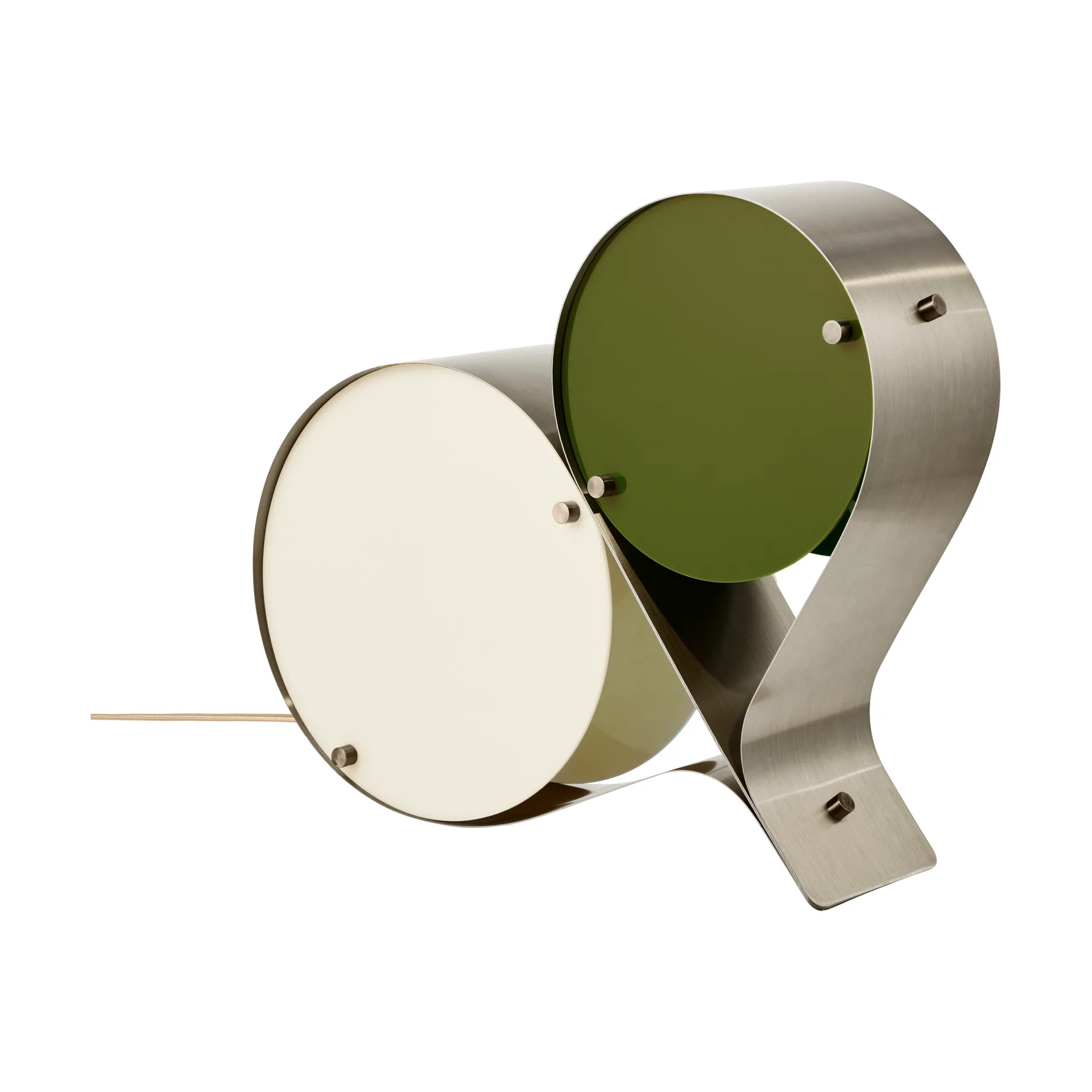 Lámpara de mesa Coppia, Ivory & olive GUBI