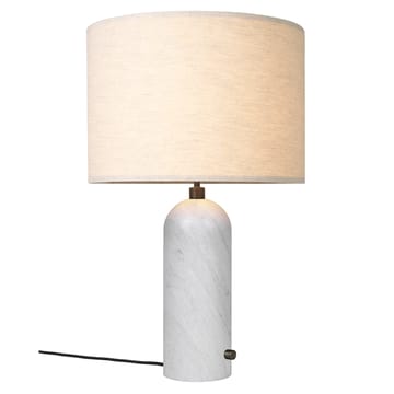 Lámpara de mesa Gravity L - mármol blanco-tejido - GUBI