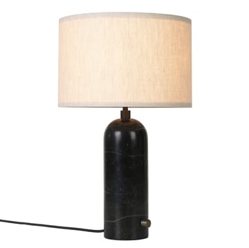 Lámpara de mesa Gravity S - mármol negro-tejido - GUBI