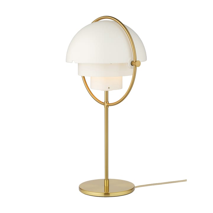 Lámpara de mesa Multi-Lite, latón-blanco GUBI