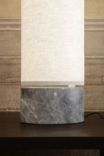 Lámpara de mesa Unbound - Tejido-mármol gris - GUBI