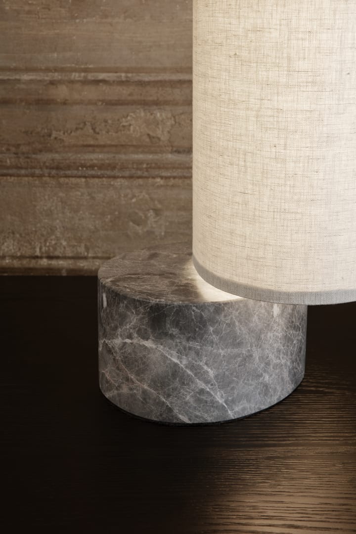Lámpara de mesa Unbound - Tejido-mármol gris - GUBI