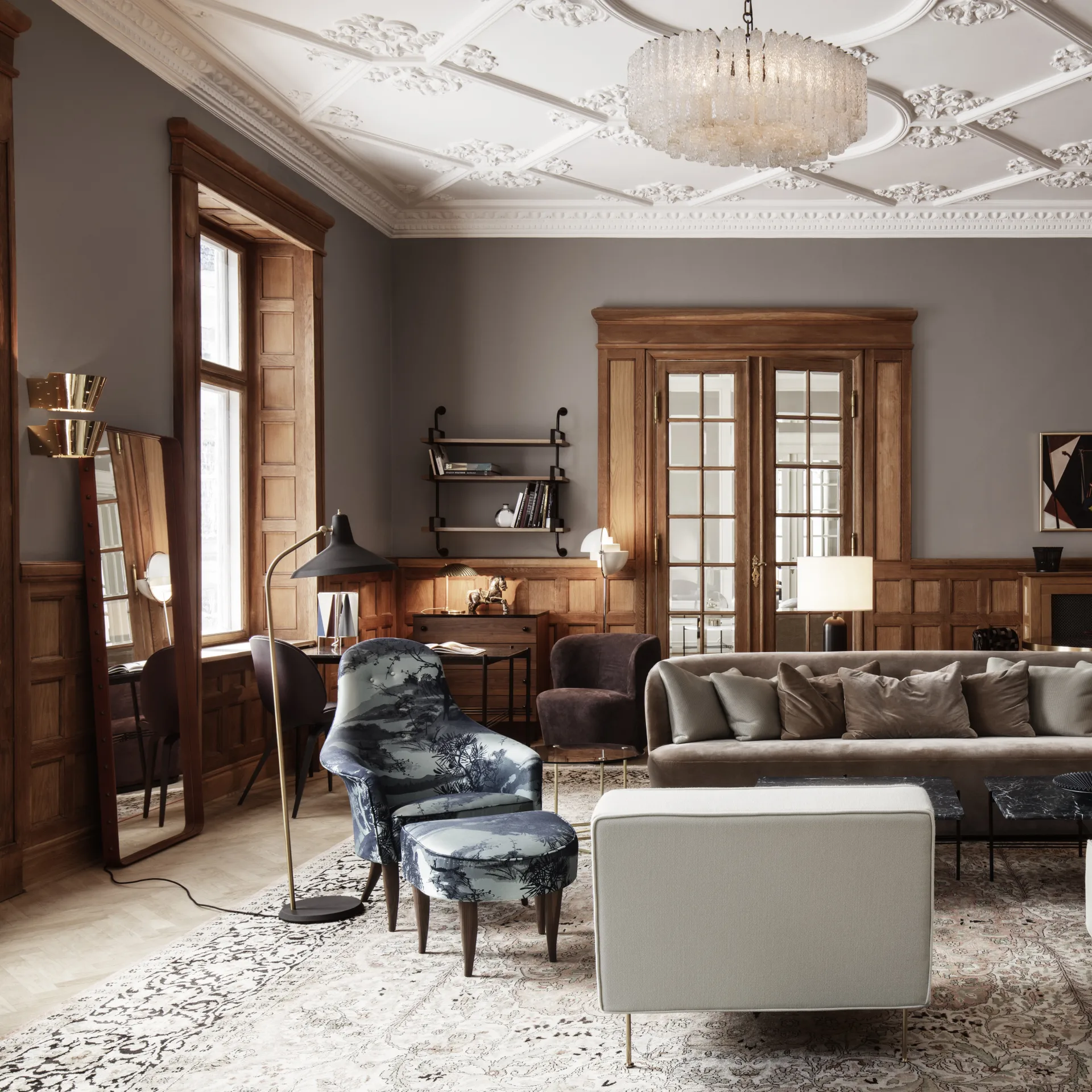 Lámpara de pared 9464 , latón GUBI