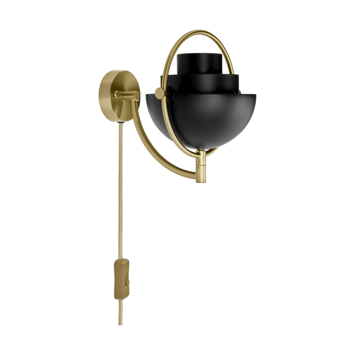 Lámpara de pared Multi-Lite, Negro- latón GUBI