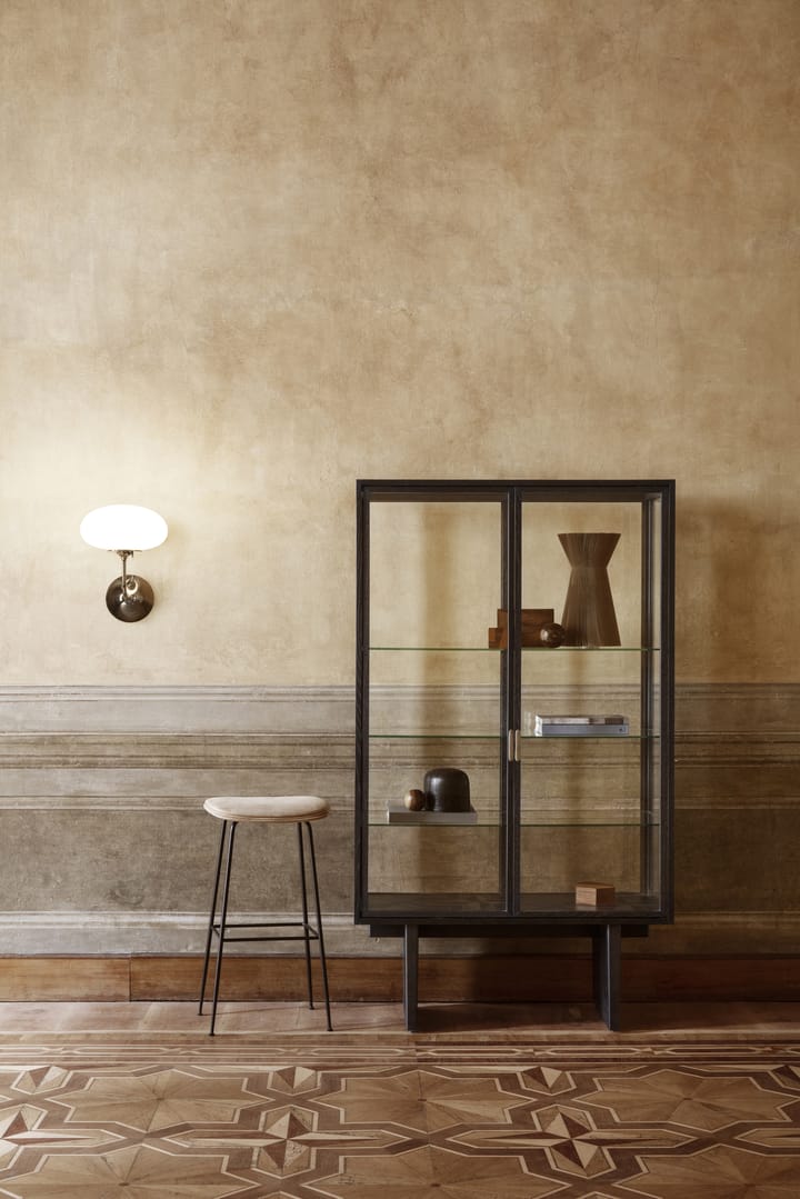 Lámpara de pared Stemlite, Cromo negro-vidrio escarchado GUBI