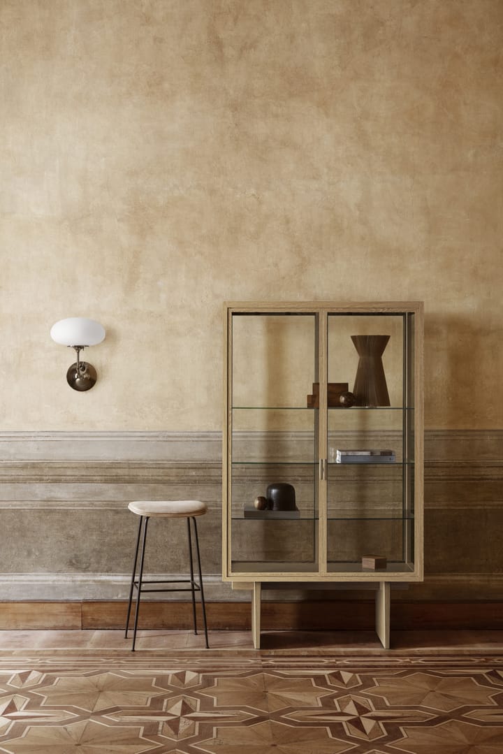 Lámpara de pared Stemlite, Cromo negro-vidrio escarchado GUBI