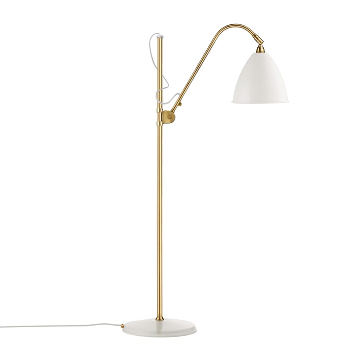 Lámpara de pie Bestlite BL3M, blanco mate-latón GUBI