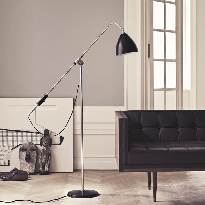 Lámpara de pie Bestlite BL4, negro-cromo GUBI