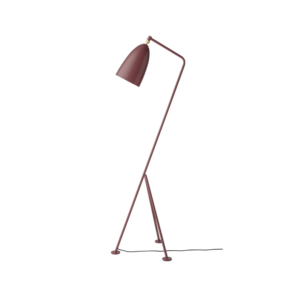 Lámpara de pie Grasshopper GM1, Rojo andorra GUBI