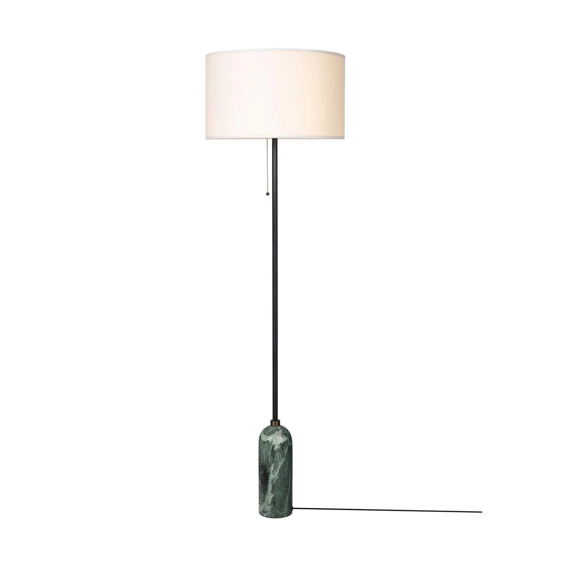 Lámpara de pie Gravity, Emerald marble-white GUBI