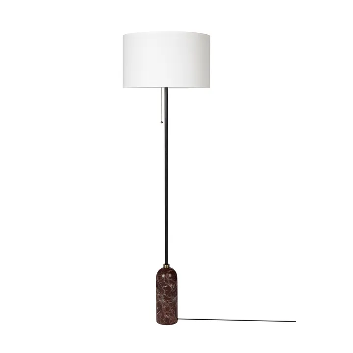 Lámpara de pie Gravity - Maroon marble-white - GUBI