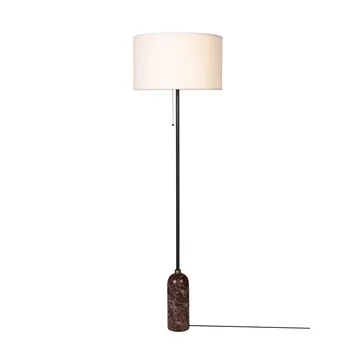 Lámpara de pie Gravity - Maroon marble-white - GUBI
