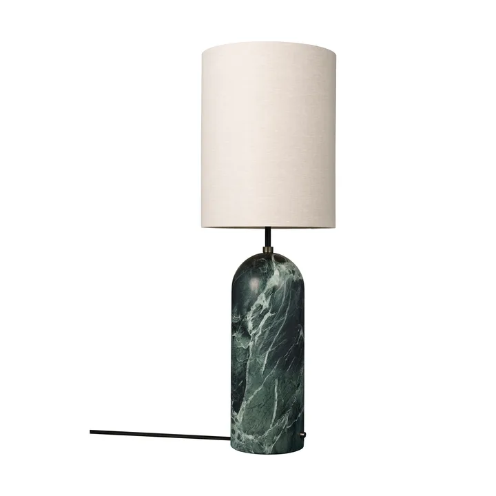 Lámpara de pie Gravity XL - Emerald marble-canvas - GUBI