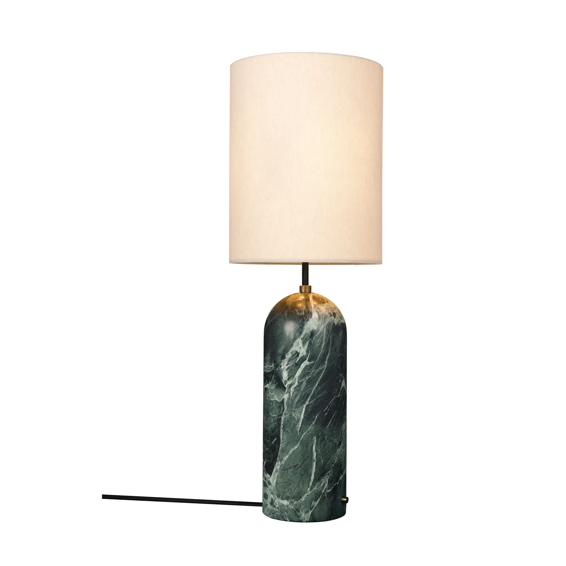 Lámpara de pie Gravity XL, Emerald marble-canvas GUBI