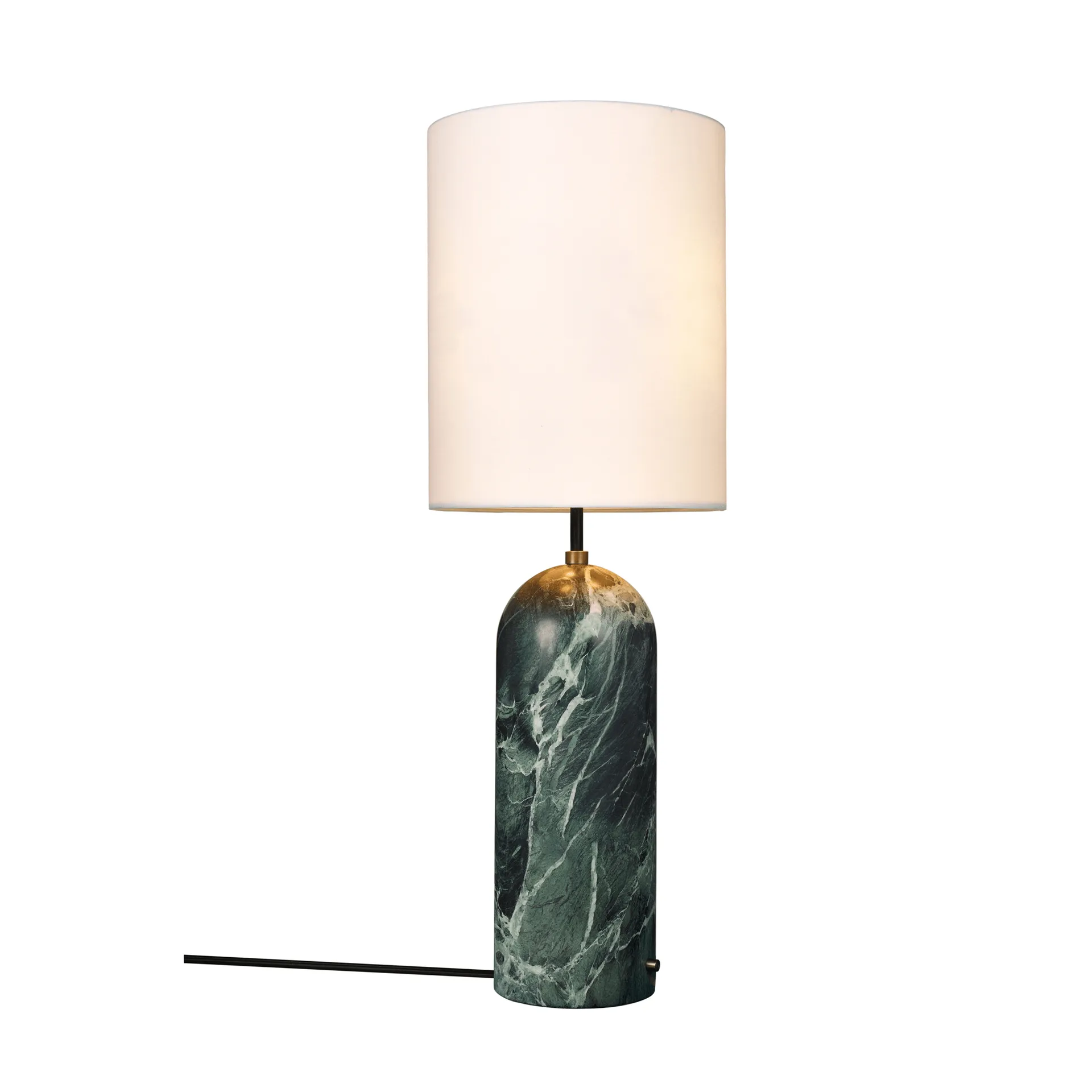 Lámpara de pie Gravity XL, Emerald marble-white GUBI