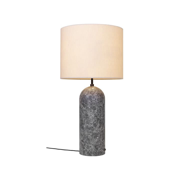 Lámpara de pie Gravity XL, Mármol gris/blanco, low GUBI