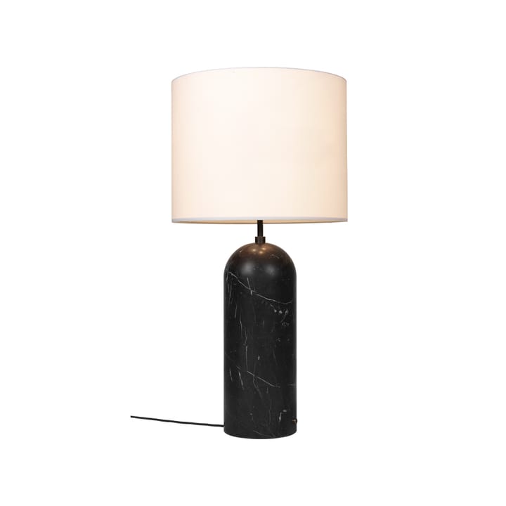 Lámpara de pie Gravity XL, Mármol negro/blanco, low GUBI