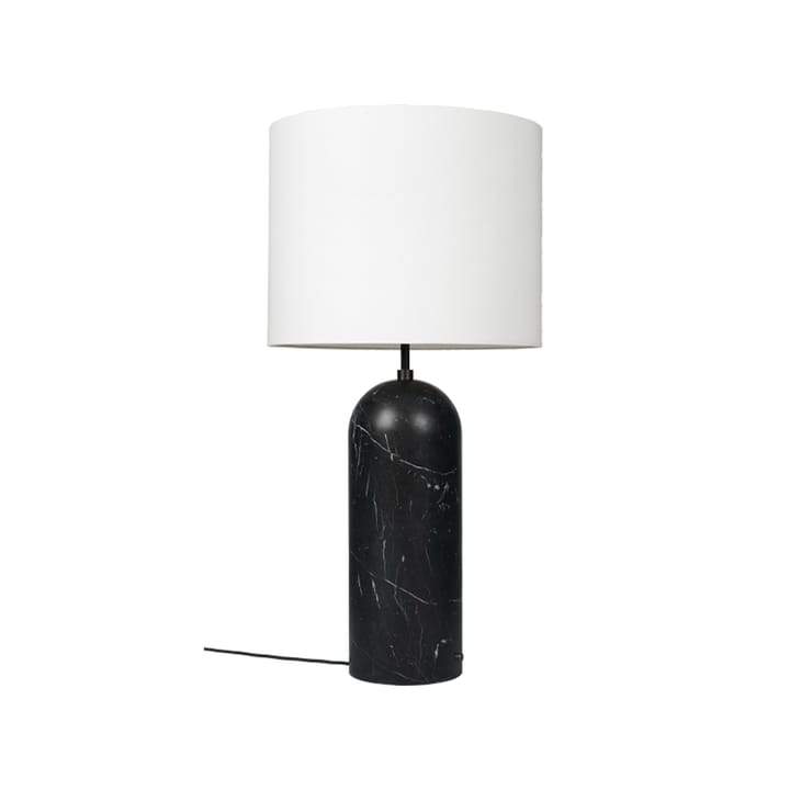 Lámpara de pie Gravity XL - Mármol negro/blanco, low - GUBI