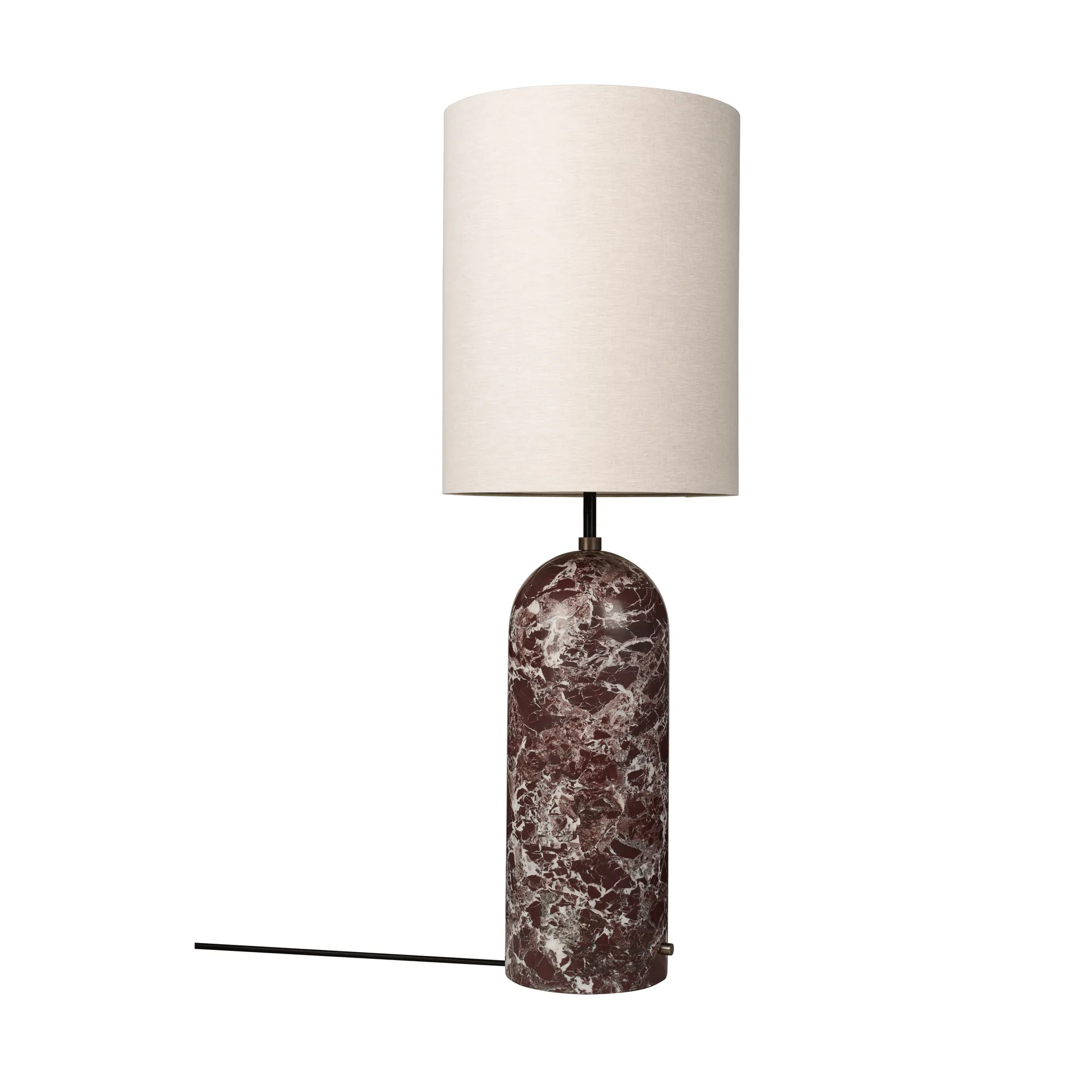 Lámpara de pie Gravity XL, Maroon marble-canvas GUBI