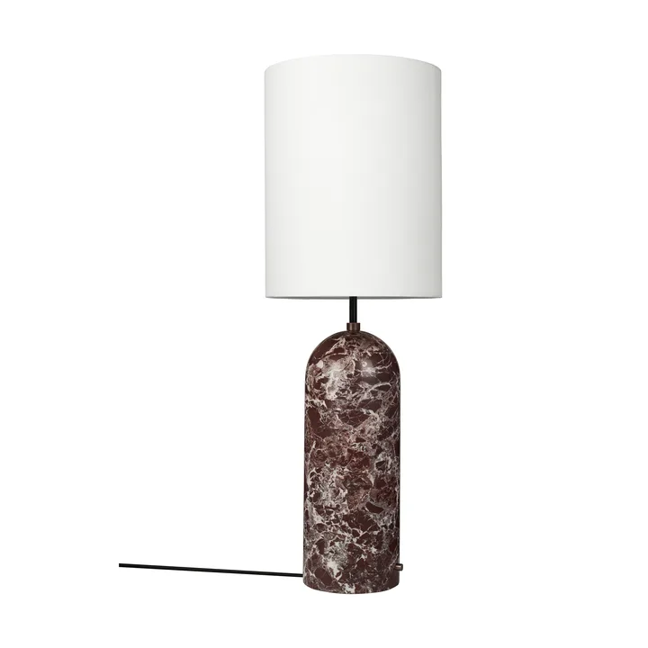 Lámpara de pie Gravity XL - Maroon marble-white - GUBI