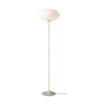 Lámpara de pie Stemlite - Gris guijarro-vidrio opal, 150 cm - GUBI
