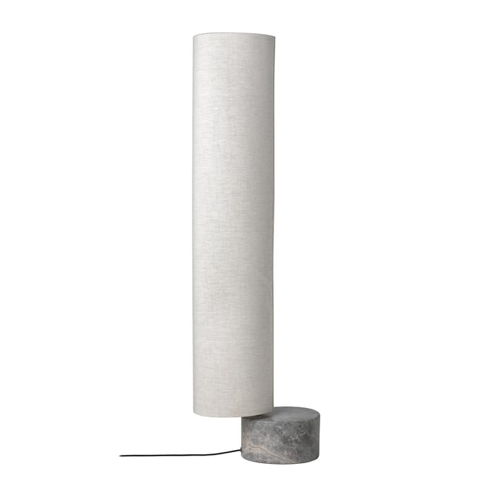 Lámpara de pie Unbound 120 cm, Tejido-mármol gris GUBI