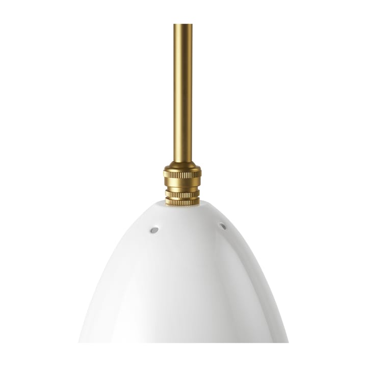 Lámpara de techo brillante Grasshopper, Alabaster white-bronce GUBI