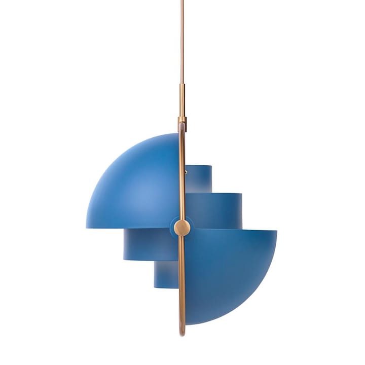 Lámpara de techo Multi-Lite, latón-azul GUBI