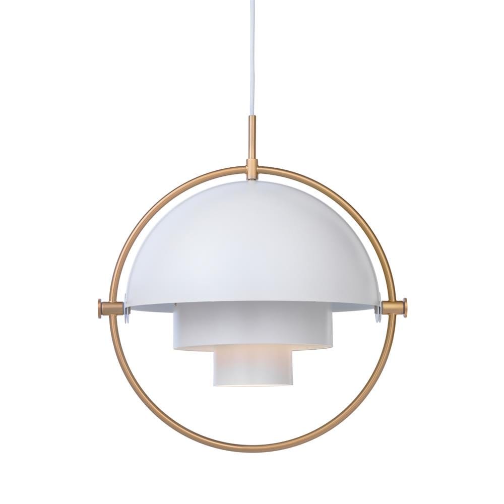 Lámpara de techo Multi-Lite, latón-blanco GUBI