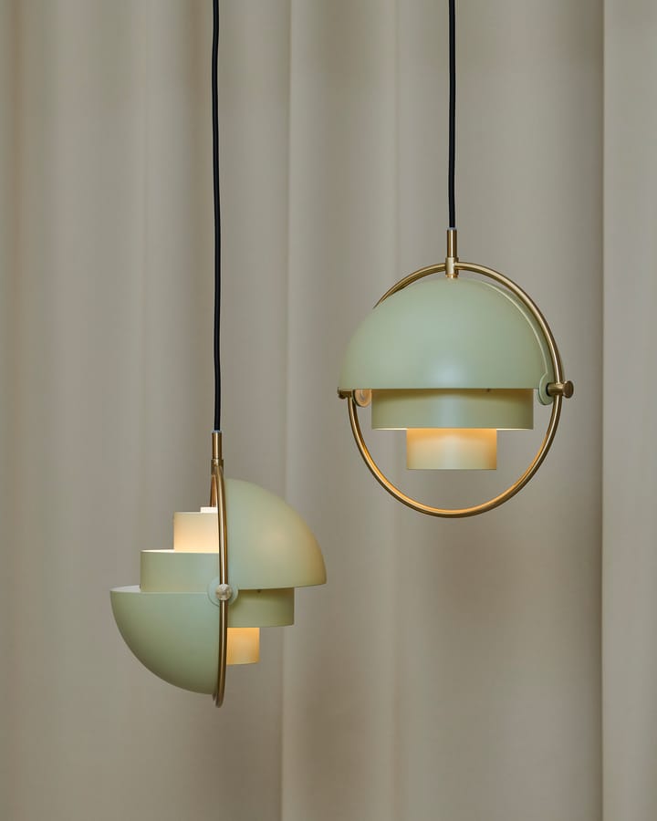 Lámpara de techo Multi-Lite small, Brass-desert sage GUBI