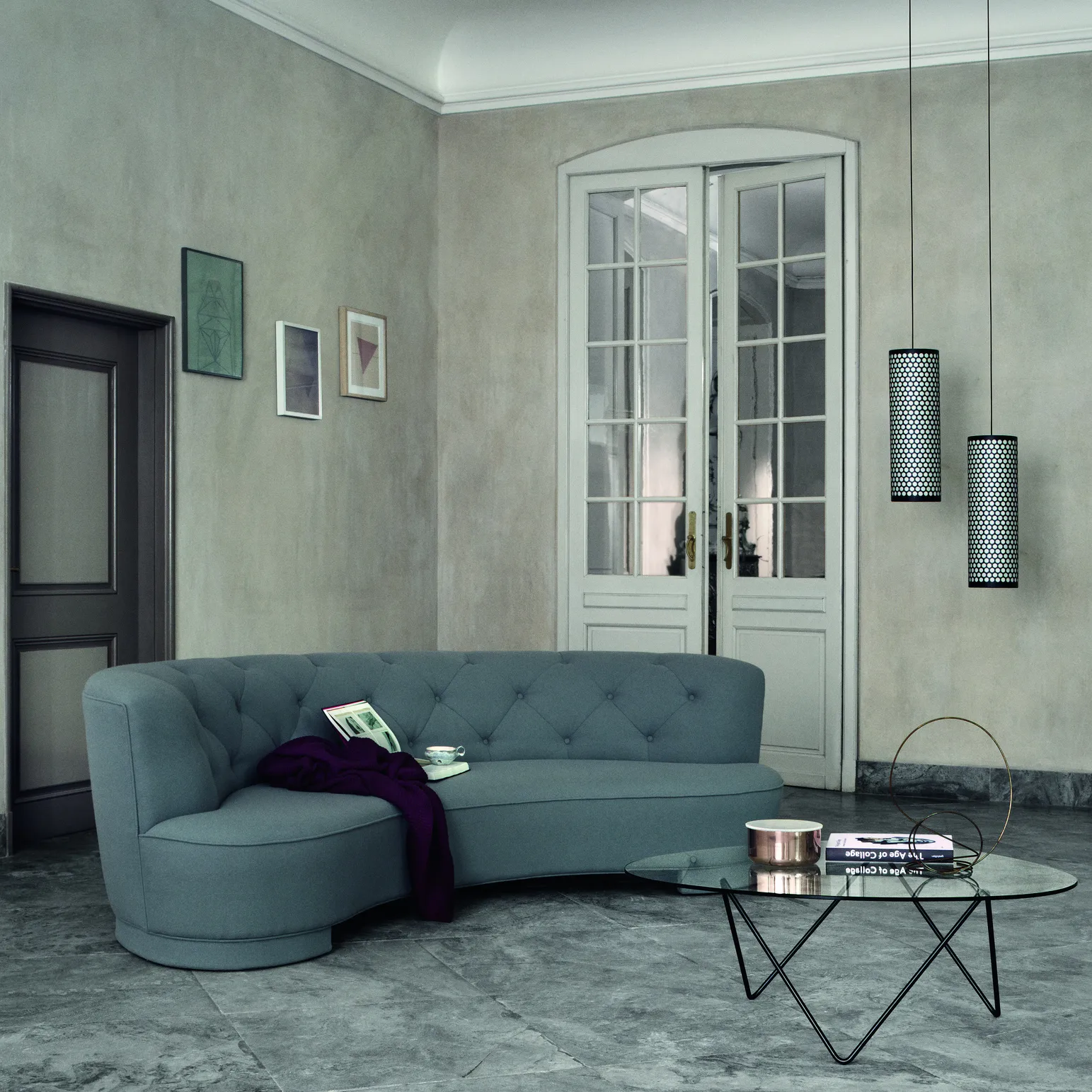 Lámpara de techo Pedrera ANA PD4, negro GUBI