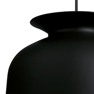 Lámpara de techo Ronde L, Charcoal black (negro) GUBI