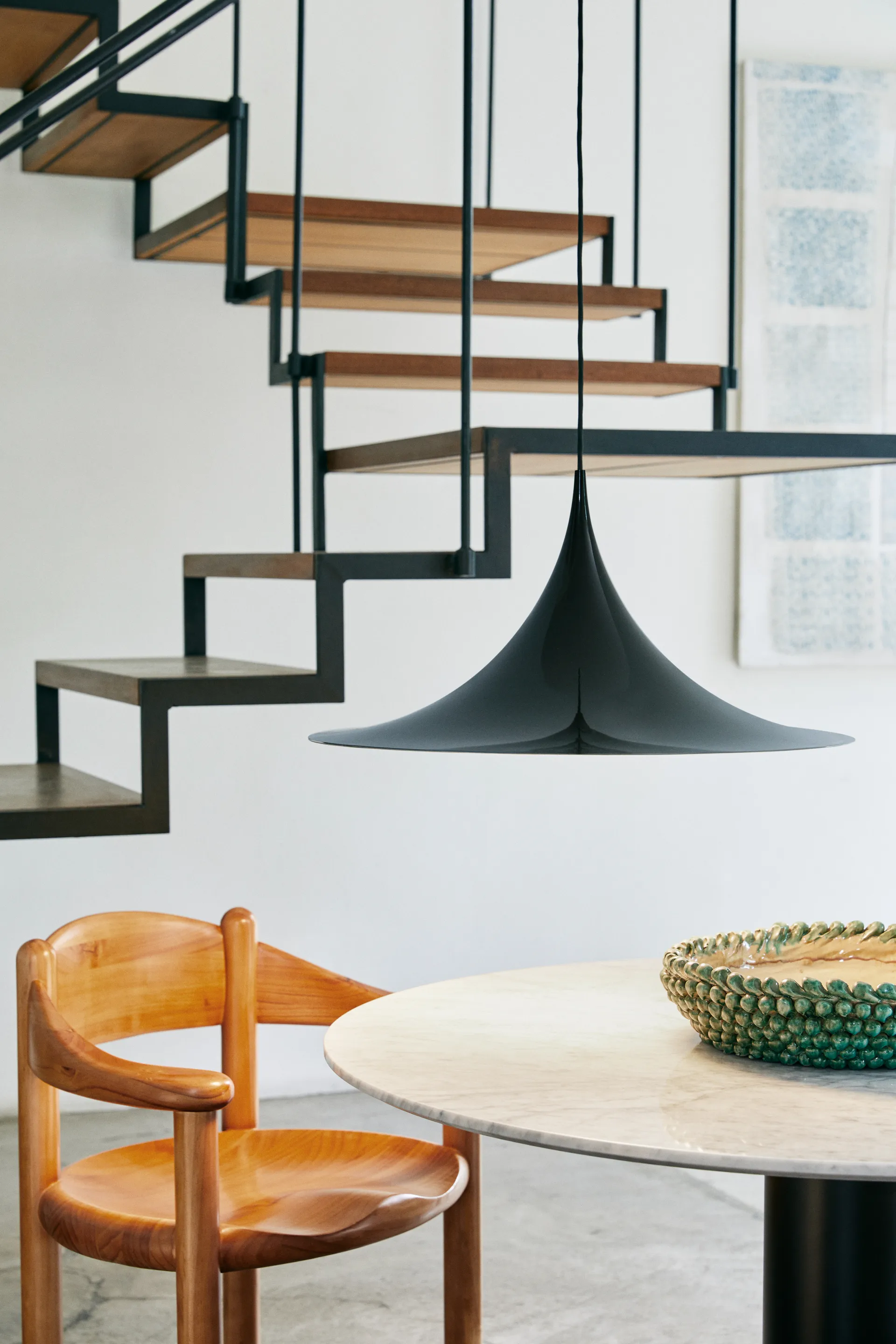 Lámpara de techo Semi Ø60 cm, Dark cocoa glossy GUBI