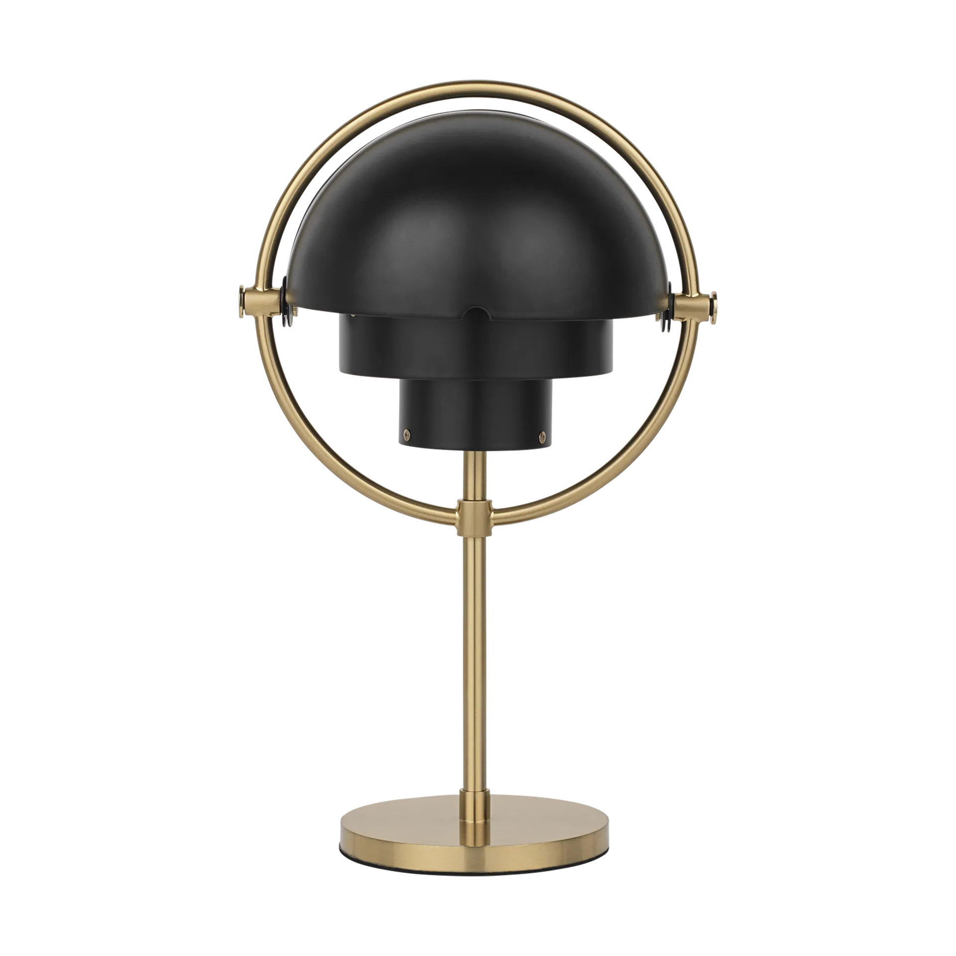 Lámpara portátil Multi-Lite, Black semi matt-brass GUBI