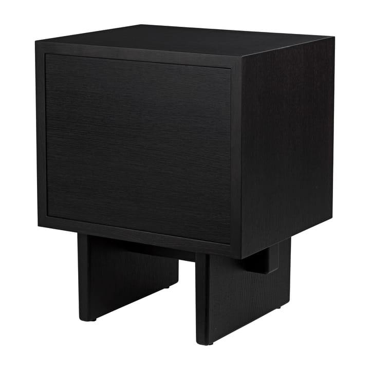 Mesa auxiliar Private 40x50 cm, Marrón-roble teñido de negro GUBI