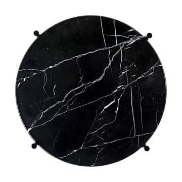 Mesa auxiliar TS acero pulido Ø40 - Black marquina marble - GUBI