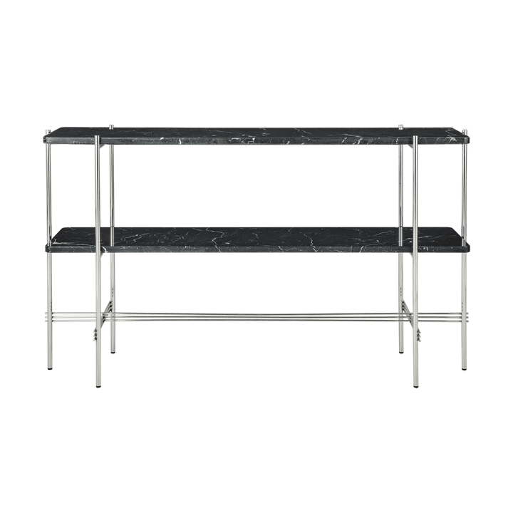 Mesa consola TS 120x30x72 cm
 - Black marquina marble-acero - GUBI