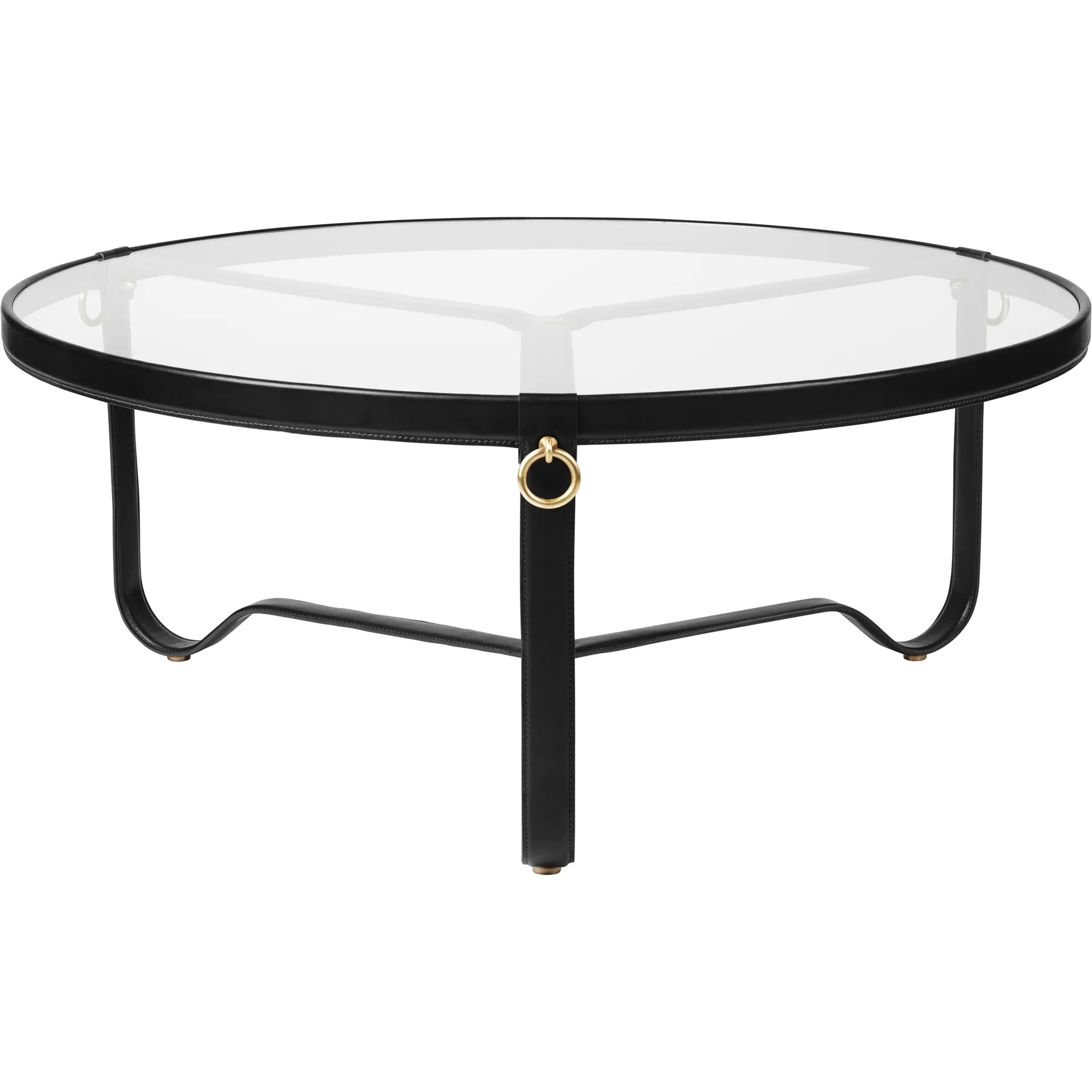 Mesa de centro Adnet Ø100 cm, Negro GUBI