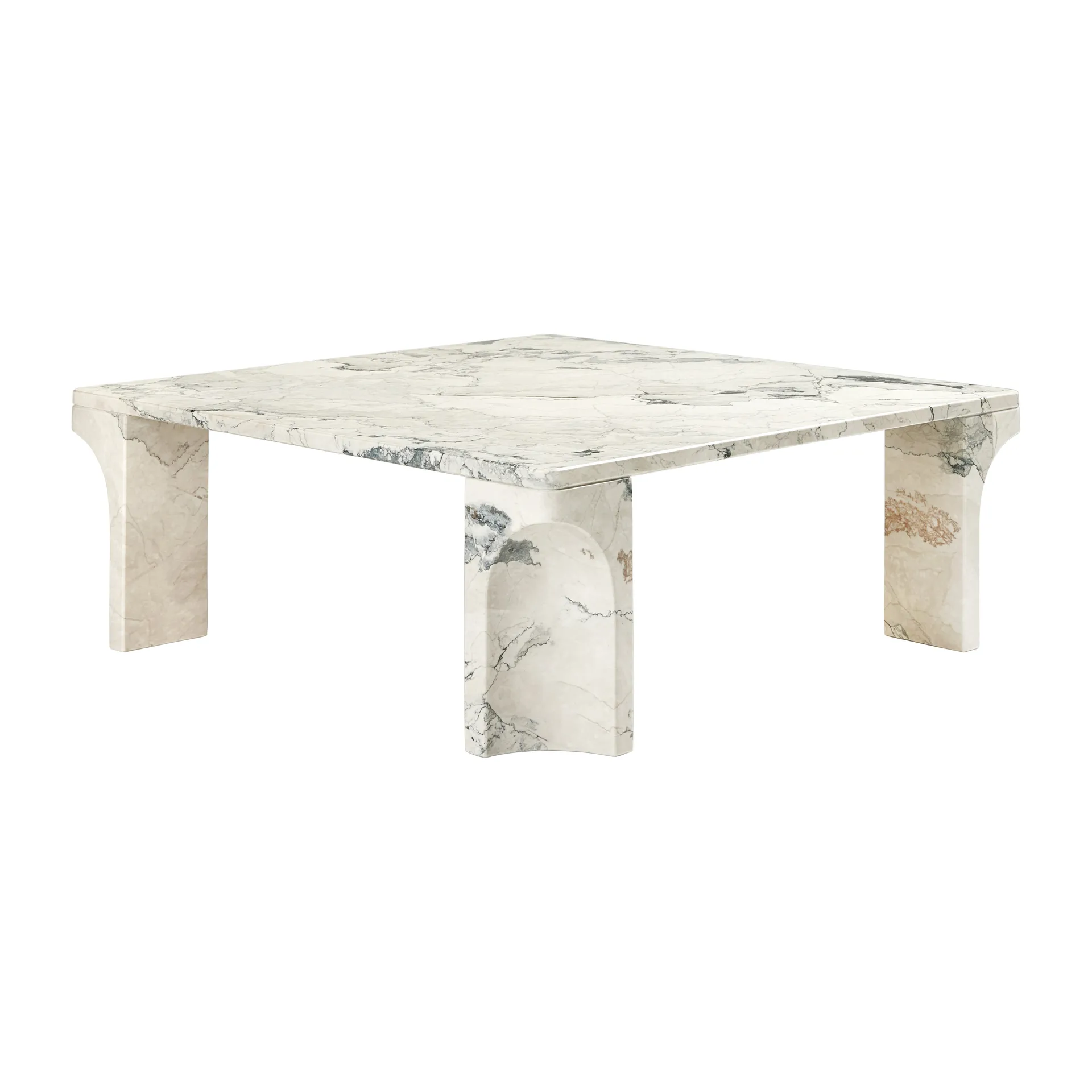 Mesa de centro Doric 80x80 cm, Electric grey GUBI