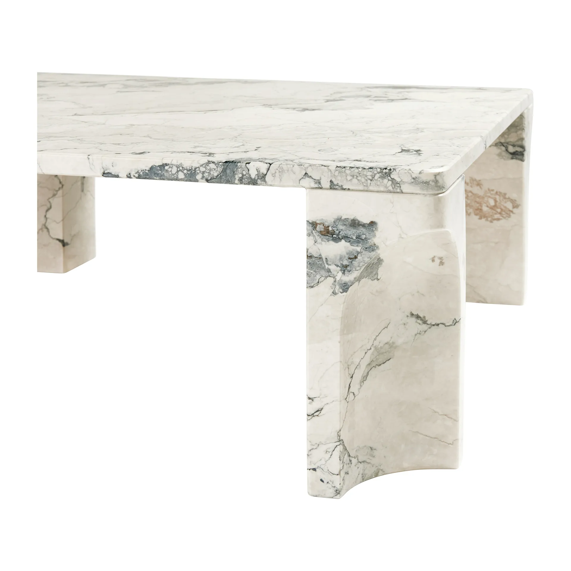 Mesa de centro Doric 80x80 cm, Electric grey GUBI