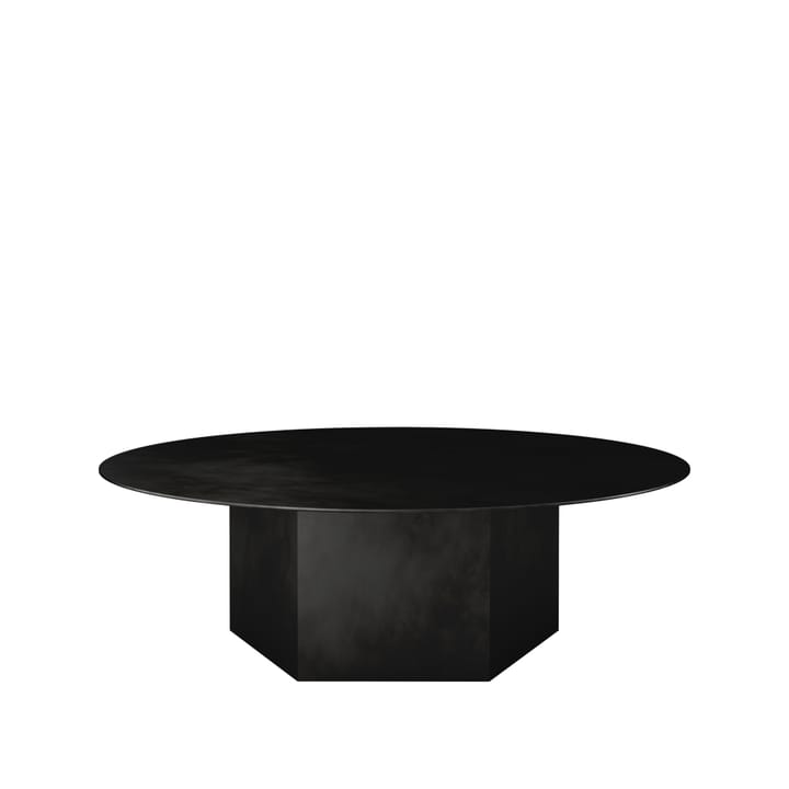 Mesa de centro Epic Steel - Midnight black, ø110cm - GUBI