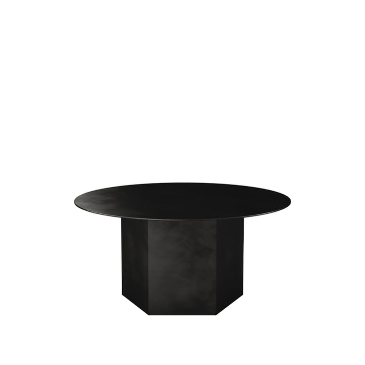 Mesa de centro Epic Steel - Midnight black, Ø80cm - GUBI