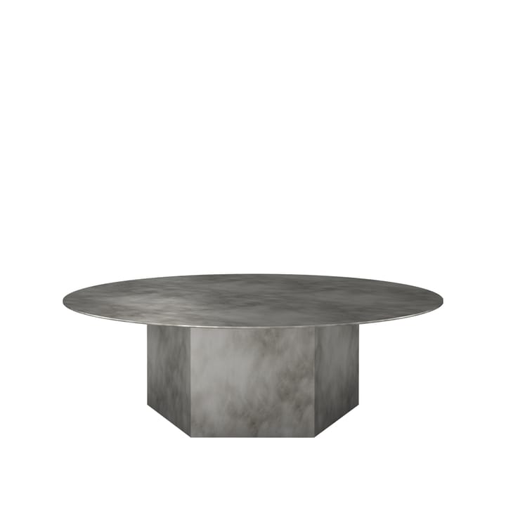 Mesa de centro Epic Steel - Misty grey, Ø110cm - GUBI