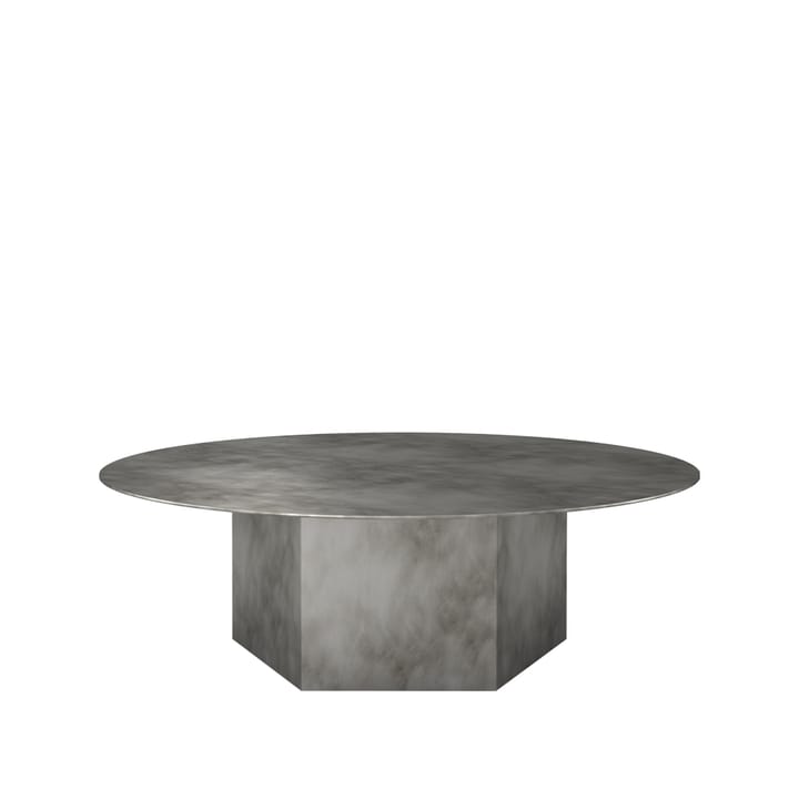 Mesa de centro Epic Steel - Misty grey, ø110cm - GUBI